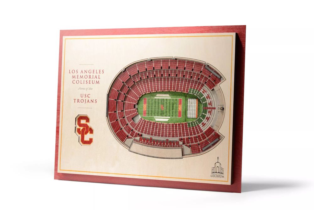 You the Fan USC Trojans 5-Layer StadiumViews 3D Wall Art