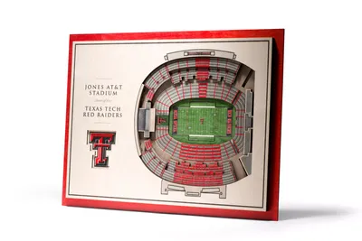 You the Fan Texas Tech Red Raiders 5-Layer StadiumViews 3D Wall Art