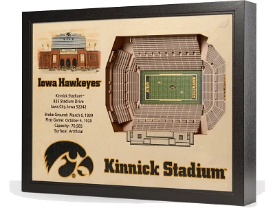You the Fan Iowa Hawkeyes 25-Layer StadiumViews 3D Wall Art