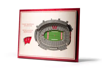 You the Fan Wisconsin Badgers 5-Layer StadiumViews 3D Wall Art