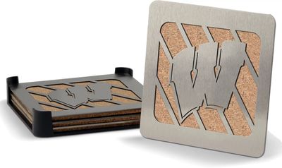 You the Fan Wisconsin Badgers Coaster Set