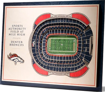 You the Fan Denver Broncos 5-Layer StadiumViews 3D Wall Art