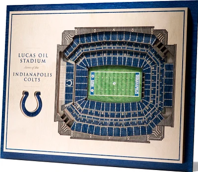 You the Fan Indianapolis Colts 5-Layer StadiumViews 3D Wall Art