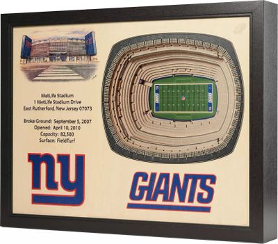 You the Fan New York Giants 25-Layer StadiumViews 3D Wall Art