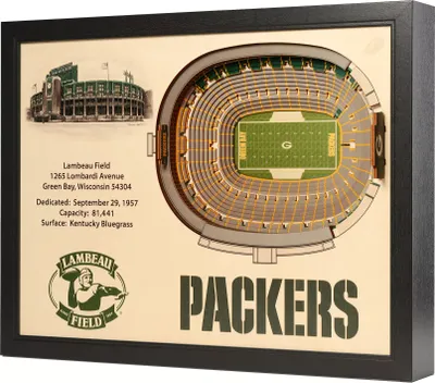 You the Fan Green Bay Packers 25-Layer StadiumViews 3D Wall Art