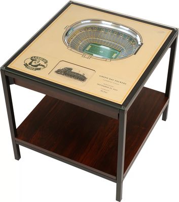 You The Fan Green Bay Packers 25-Layer StadiumViews Lighted End Table