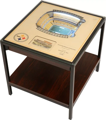 You The Fan Pittsburgh Steelers 25-Layer StadiumViews Lighted End Table