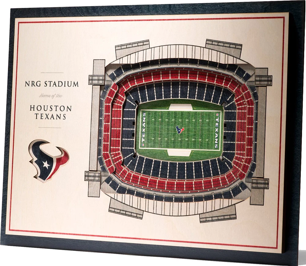 You the Fan Houston Texans 5-Layer StadiumViews 3D Wall Art