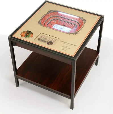 You The Fan Chicago Blackhawks  25-Layer StadiumViews Lighted End Table