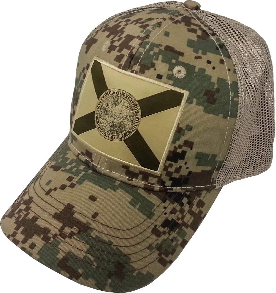 FloGrown Men's Digital Camo Patch Trucker Hat