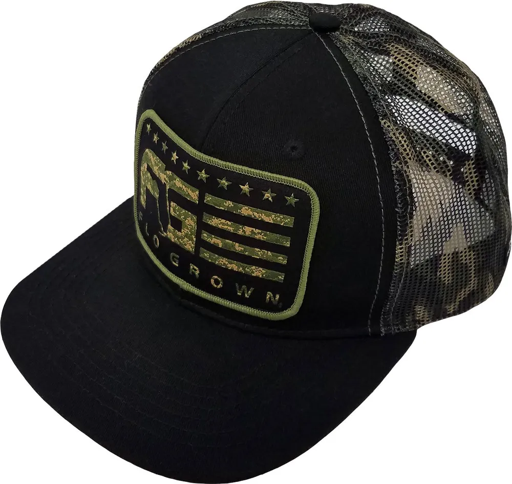 FloGrown Men's Camo Stripes Snapback Hat