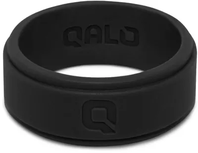 QALO Men's Step Edge Silicone Ring
