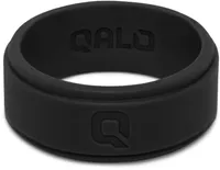QALO Men's Step Edge Silicone Ring