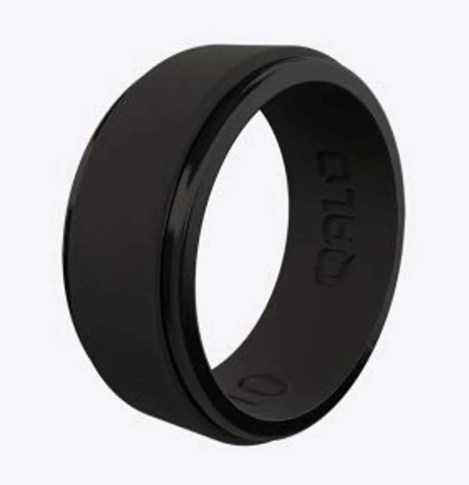 QALO Men's Step Edge Silicone Ring