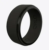 QALO Men's Step Edge Silicone Ring