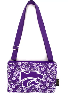Eagles Wings Kansas State Wildcats Quilted Cotton Cross Body Purse