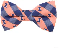 Eagles Wings Illinois Fighting Illini Check Bowtie