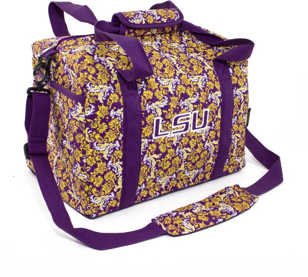 Eagles Wings LSU Tigers Quilted Cotton Mini Duffle Bag