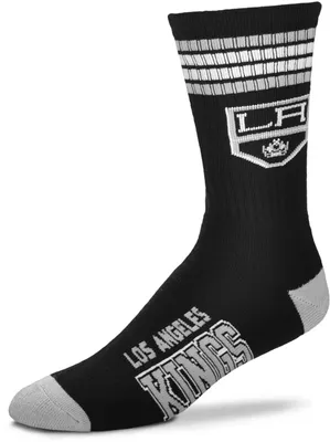 For Bare Feet Los Angeles Kings 4-Stripe Deuce Crew Socks