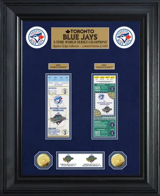 Highland Mint Toronto Blue Jays World Series Deluxe Gold Coin & Ticket Collection