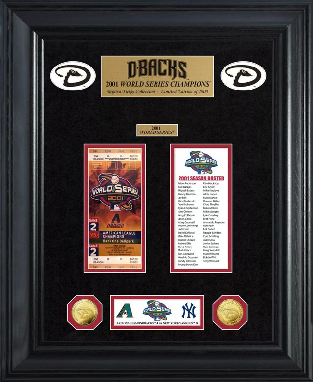 Atlanta Braves Highland Mint 13 x 13 World Series Ticket Collection