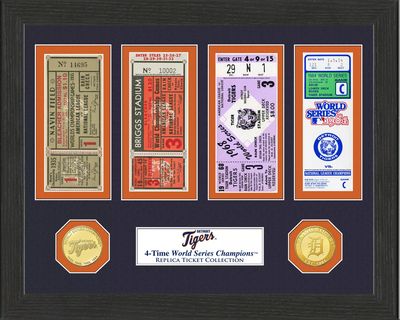Highland Mint Detroit Tigers World Series Ticket Collection