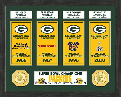 Highland Mint Green Bay Packers Super Bowl® Banner Collection Photo Mint