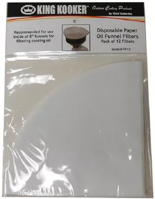 King Kooker Disposable Paper Oil Funnel Filters