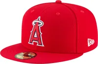 New Era Men's Los Angeles Angels 59Fifty Game Red Authentic Hat