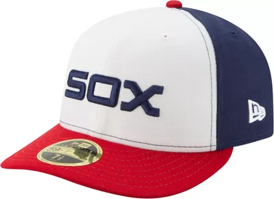 New Era Men's Chicago White Sox 59Fifty Alternate White/Navy Low Crown Fitted Hat