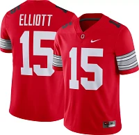 Nike Men's Ezekiel Elliott Ohio State Buckeyes #15 Scarlet Dri-FIT Game Football Jersey