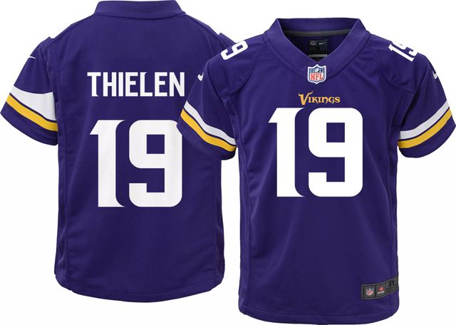 Men's Minnesota Vikings #19 Adam Thielen Yellow With Patch Cool