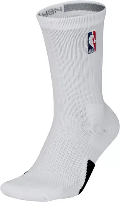 Jordan NBA League White Elite Crew Socks