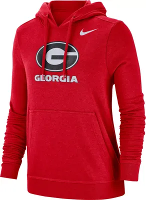 Nike Women's Georgia Bulldogs Red Club Fleece Pullover Hoodie