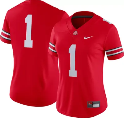 Nike Women's Ohio State Buckeyes #1 Scarlet Dri-FIT Game Football Jersey