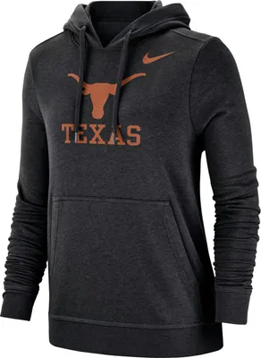 Nike Women's Texas Longhorns Club Fleece Pullover Black Hoodie