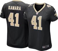 Nike Men's New Orleans Saints Alvin Kamara #41 White Game Jersey