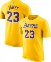 Los Angeles Lakers Shirt Adult Large Black Gold Nike Lebron James