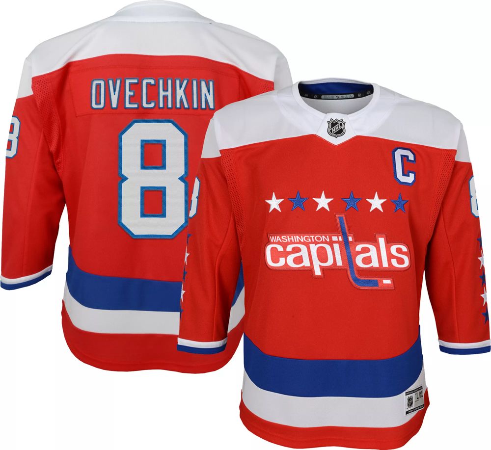 Washington Capitals Alexander Ovechkin Premier Red Assistant Captain Jersey