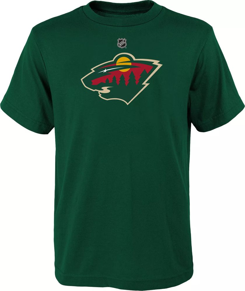 NHL Youth Minnesota Wild Primary Logo Green T-Shirt