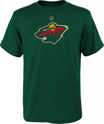 NHL Youth Minnesota Wild Primary Logo Green T-Shirt