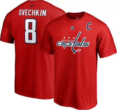 NHL Men's Washington Capitals Alex Ovechkin #8 Red Player T-Shirt