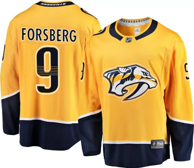 NHL Men's Nashville Predators Filip Forsberg #9 Breakaway Home Replica Jersey