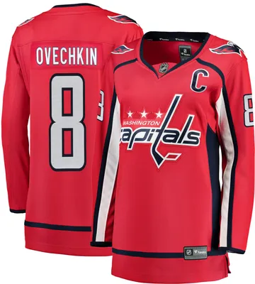 NHL Women's Washington Capitals Alex Ovechkin #8 Breakaway Home Replica Jersey