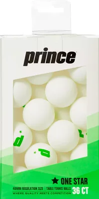 Prince One-Star Table Tennis Balls 36 Pack