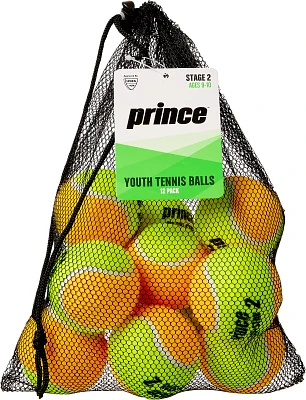 Prince Youth Stage 2 12-Pack Tennis Balls