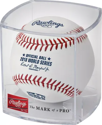 Rawlings 2018 World Series Baseball w/ Display Case