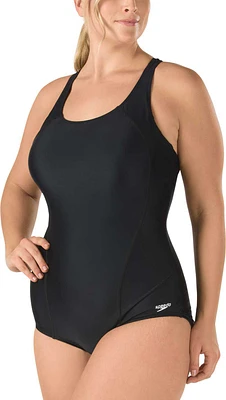 Speedo Women's Plus Crossback Princess Seam Swimsuit