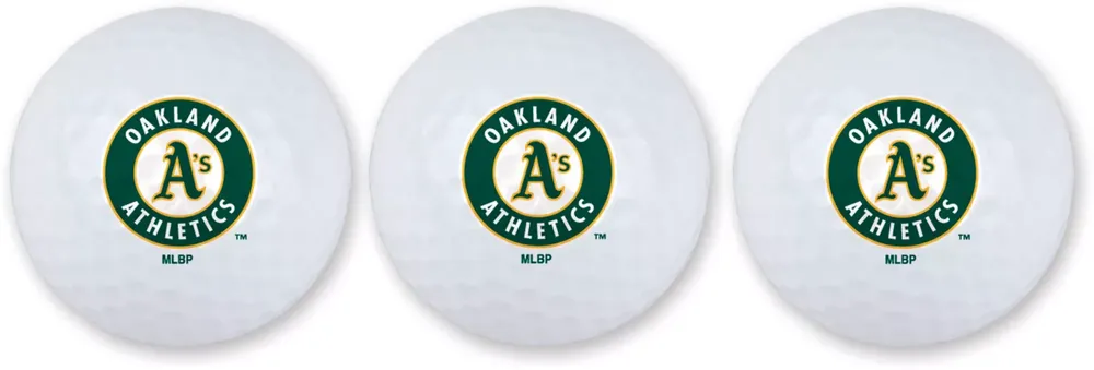 Team Effort Oakland Athletics Golf Balls - 3 Pack