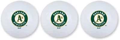 Team Effort Oakland Athletics Golf Balls - 3 Pack